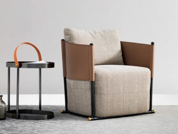 F116哈蕊馬鞍皮單椅