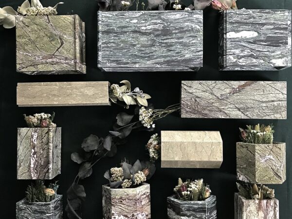 L152大理石花器【樹木系列 】